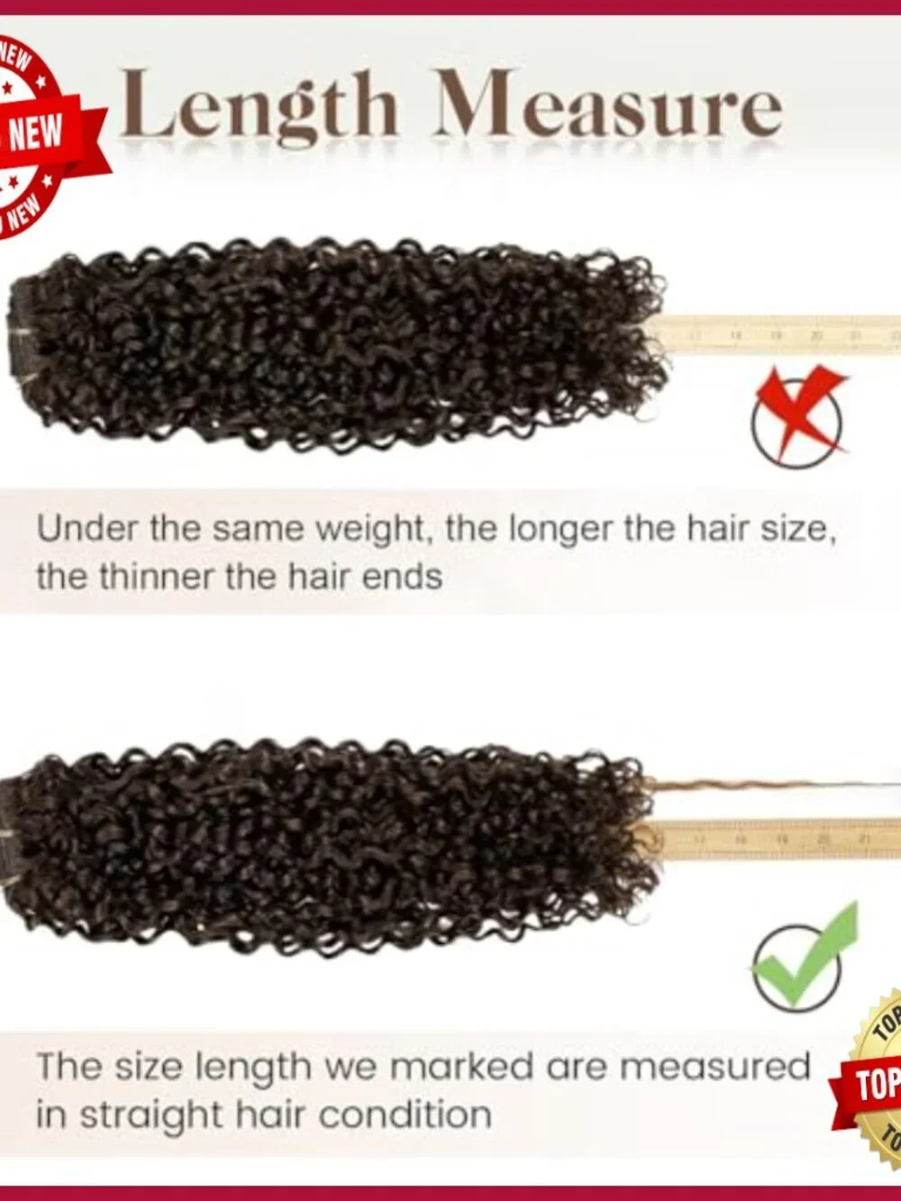 7-Piece Clip-In Hair Extensions, 120g Remy Human Hair, Natural Wave Curls
